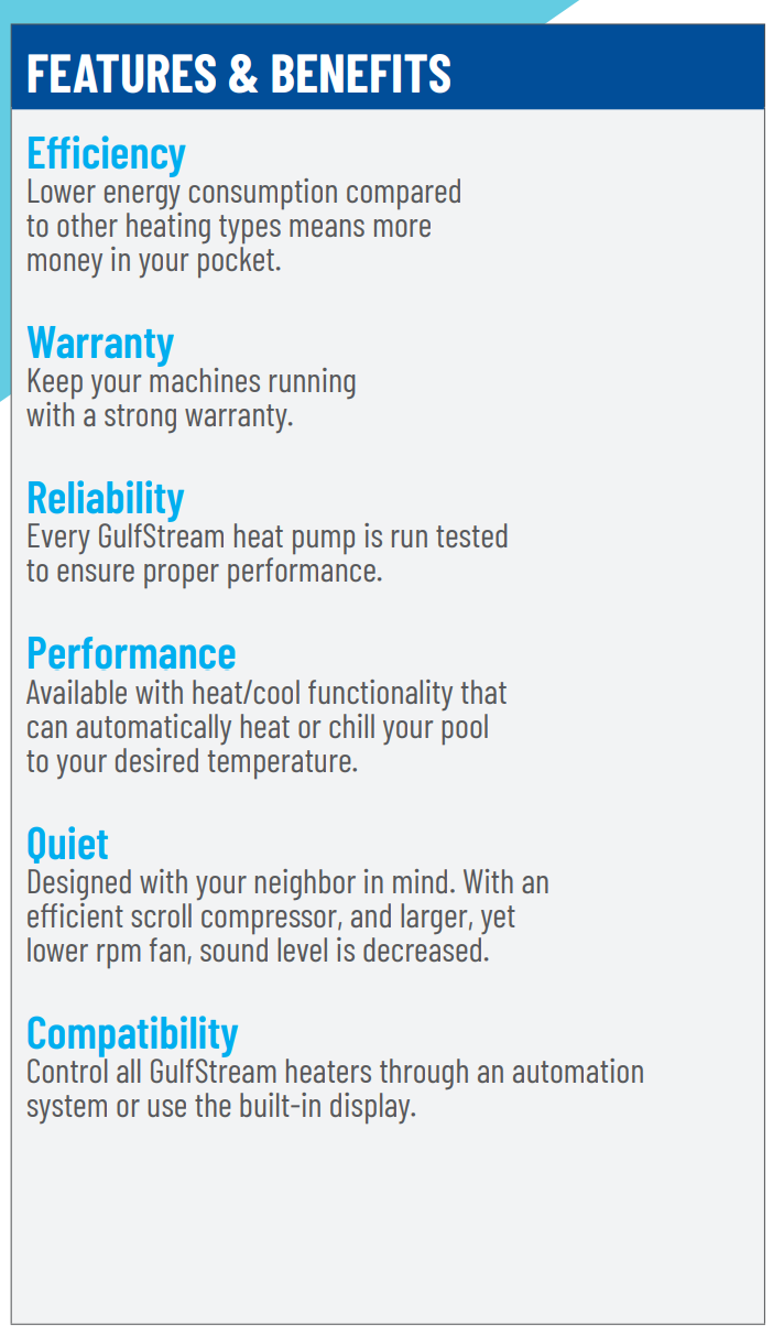 Gulfstream HE150TA 150,000 BTU Heat & Cool Pool Heat Pump